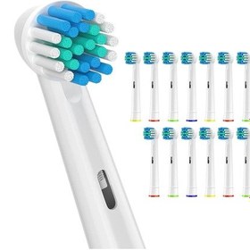 Resim Beyaz 16 Adet - Oral B İle Uyumlu Yedek Diş Fırçası Başlıkları Braun Oral B İçin Profesyonel Elektrikli Fırça Başlık 