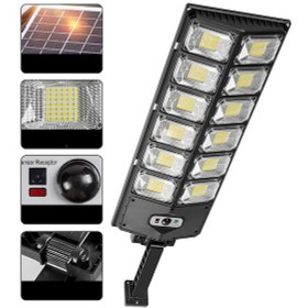 Resim W789B-6 Led Solar Hareket Sensörü Ayarlanabilir Sokak Lamba A 
