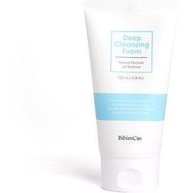 Resim Bibimcos deep cleansing foam 120ml – yüz temizleyici köpük 