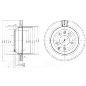 Resim Vw Touareg 5.0 V10 Tdi 2002-2010 Delphi Arka Fren Diski 