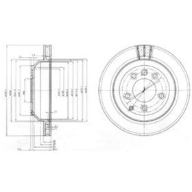 Resim Vw Touareg 5.0 V10 Tdi 2002-2010 Delphi Arka Fren Diski 
