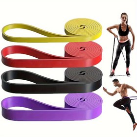 Resim Çok Amaçlı Kaymaz Direnç Bantları Tam Vücut Antrenmanları İçin - Dayanıklı TPE Malzeme, Ev Spor Salonu, Pilates, Yoga ve Rehabilitasyon Egzersizleri İçin 5 Seviyeli Güç Antrenmanı & Esneme Bantları - Başlangıçtan İleri Seviye Fitness Tutkunlarına İdeal, Erkekler & Kadınlar İçin Çok Amaçlı Egzersiz Bantları 