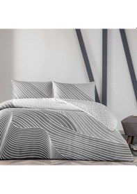 Resim Taç Crumbly Ranforce Tek Kişilik Nevresim Takımı Gri 000000001000048139 