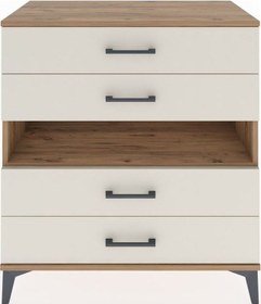 Resim Hyperion Şifonyer Tek Raflı 4 Çekmeceli 88x44x96 Çam-aytaşı Atlas Çam 