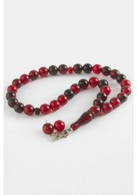 Resim Renkli Plastik Tesbih 9 Mm Csmtex - 53 - Bordo 