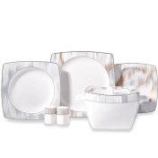 Resim Korkmaz Bone Selection 60 Parça Kare Yemek Takımı A8467 