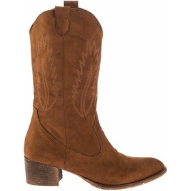 Resim Fox Shoes Taba Süet Kadın Bot E267730002 