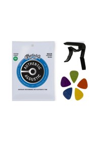 Resim Martin MA530 0.10 Akustik Gitar Teli Sp Bronz Takım Tel 3'Lü Set 