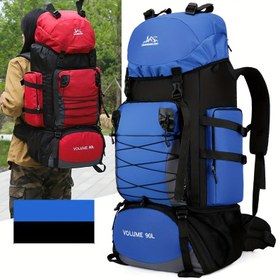 Resim 90L Büyük Kapasiteli Yürüyüş Sırt Çantası - Dış Mekan Trekking, Kamp ve Seyahat için Dayanıklı, Çok Bölümlü Tasarım, Ayarlanabilir Askılar, Dizüstü Bilgisayar Kılıfı ve Ön Fermuar Kapanışı, Yürüyüş Ekipmanı 