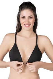 Resim Emay Korse SİYAH MI Emay 1416 Modal Cotton Önden Açmalı Sporcu Sütyen 