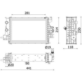Resim Turbo Radyatoru Clıo V 19 Captur Iı 20 1.5 Blue Dcı K9k Euro 6 214109135r 