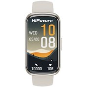 Resim HiFuture Evo2 Bluetooth 5.2 1.47” Akıllı Bileklik Su Geçirmez Nabız Takibi Spor Modu Krem 