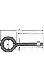 Resim Kapalı Metrik Kanca M5 / 21X100 - 100 Adet 