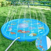 Resim Büyük 100.08cm Kalın PVC Su Oyun Alanı - 6-8 Yaş Aralığı İçin İdeal | Dış Mekan Oyunu ve Çim Eğlencesi | Taşınabilir Pet Banyo Küveti | Katlanabilir Şişme Püskürtme Pedleri | Mükemmel Yaz Soğutma Oyuncak ve Cadılar Bayramı Hediyesi, Dış Mekan Oyun Alanı|Oyun Alanı Ekipmanı|Dayanıklı Püskürtücü 
