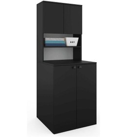 Resim Çamaşır Makinesi Dolabı 004 - Siyah 