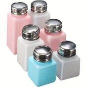 Resim 1 adet Alkol Dağıtıcısı İtiş Aşağı Pompa Dağıtıcısı 100/200/250ml Makyaj ve Tırnak Oje Çıkarıcı Pompa Şişesi Boş Doldurulabilir Makyaj ve Sıvı Aseton Pompa Dağıtıcısı Şişesi 