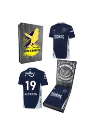 Resim Fenerbahçe 24/25 Mavi Isme Özel Çocuk Forma Ahşap Kutulu 001 