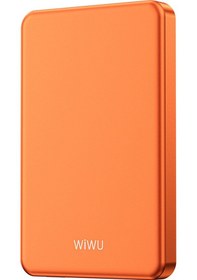 Resim Wiwu P15 Led Işık Göstergeli Ultra İnce Pd 20w Kablosuz Powerbank 5000mah 15w Turuncu 