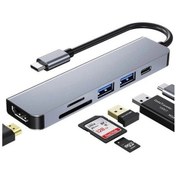 Resim Daytona Hc13C 6'lı Usb-C Hub;Pd/Usb/Hdmı/Kart Oku. 