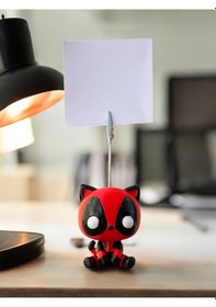 Resim Catpool Fotoğraf Not Tutacağı Ofis Masası Hediyelik Not Tutucu Kırmızı 