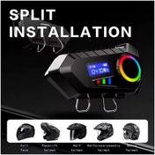 Resim AlBunu Y30 Kask Kulaklık Bluetooth Motosiklet Kulaklık Rgb Radyolu Intercom 