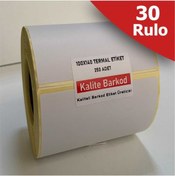 Resim 100X140 Termal Etiket 30 Rulo Barkod Etiket Kalite Barkod 