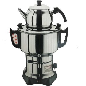 Resim Elektrikli Çelik Semaver 4,5 Lt, Bordo, Şık ve Kullanışlı Ev ve Ofis Içecek Çözümü 