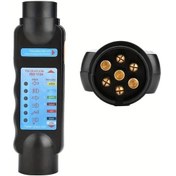 Resim Boatshop1 Avrupa Standartı Kamyon Kontrolü İçin 12v 7 Pimli Rv Bağlayıcı Test Plugu 