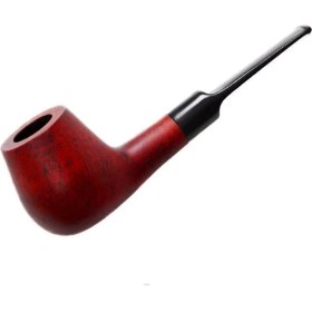 Resim Bek Tobacco Atomic German Gül Ağacı Pipo Düz Mat Vişne Renk 9 mm 