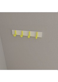 Resim Hepsi3boyutlu Modern Duvar & Kapı Baston Askılık - 4 Adet Sarı J Askılık - Model No : 6 Sarı 