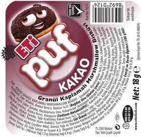 Resim Eti Puf Kakaolu Bisküvi 18 g x 48 Adet (2 paketi) 