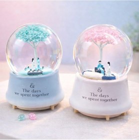 Resim Büyük Boy Romantik Çiftler Temalı Kar Küresi Tg-v 12464 