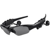 Resim Yifomall Siyah Polarize Bluetooth Güneş Gözlüğü - Spor Ve Sürücü İçin Konuşma/müzik Fonksiyonu, 5 Saat Çalma Süresi, 10m Aktarım Mesafesi, Hediye Çantası Altın 