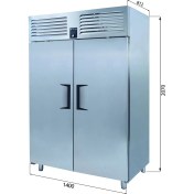 Resim Galleyz Dik Tip Dondurucu - 2 Kapılı - 140X87XX210 cm 