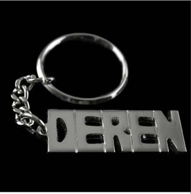 Resim Ilkeshop Deren İsimli Anahtarlık- Çok Renkli 
