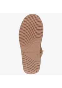 Resim Emu Australia Leather Piction Boot Kadın Koyun Derisi Koyun Kürkü Bot Bej Camel 