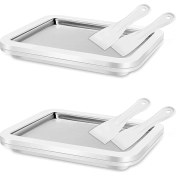 Resim Irenein Dondurma Şerbeti Dondurulmuş Yoğurt Makinesi Hızlı Soğutma Plakası ve Kazıyıcılar Yumuşak Dondurma ve Smoothie Yapmak Için Mükemmel (Yurt Dışından) 