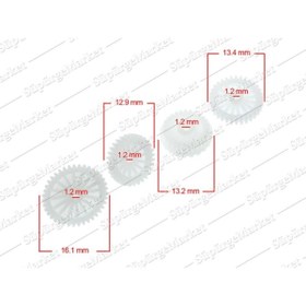 Resim KGPart Philips Satinelle Epilasyon Makinesi Dişli Takımı PRA-1658040-6978 