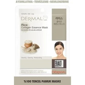 Resim TeknoKapsül Dermal Pirinç Özlü Kolajen Yüz Maskesi 23 G 