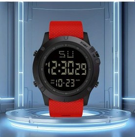 Resim Sunshine022 Kırmızı Uniseks Elektronik Spor Saati Multifonksiyonlu Gece Işıklı Şık Tasarım Diğer 
