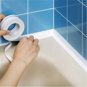 Resim 5m Mutfak ve Banyo Su Geçirmez ve Küf Önleyici Yapışkan Bant Mutfak Birleştirme Şeridi Su Geçirmez Şerit Banyo Tuvalet Yuvası Köşe Çizgisi Yapışkan Şerit 