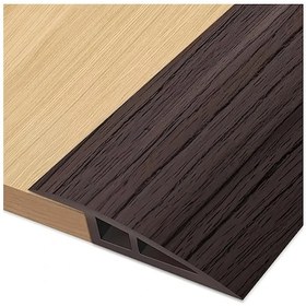 Resim Chuangyinshop 1 Adet 39.37" Ceviz Pvc Döşeme Geçiş Şeridi - Yapışkanlı Eşik Rampası 