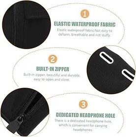 Resim UKCOCO 2adet Spor Telefon Tutucu Armband Çantası Koşu Egzersiz Nefes Alabilir Çantası 