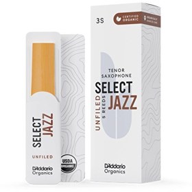 Resim Daddario Woodwinds Organic Select Jazz Unfiled Tenor Saksafon Kamışı No:3 Soft 