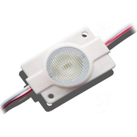 Resim 12 Volt 1.5 Watt Tek Mercekli Modül Led Beyaz (10 Adet) 
