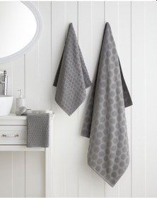 Resim English Home Dottie Pamuk Banyo Havlusu 80x150 Cm Antrasit Antrasit 