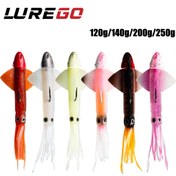 Resim Yeni Yüksek Kaliteli Karides Başlıklı Yumuşak Yem 120g/140g/250g Tuzlu Su Balıkçılığı Yem Tuna, Marlin için Uygun - Gerçek Karides Tasarımı Yüksek Yakalama Oranı 