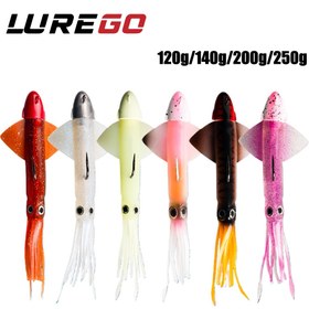 Resim Yeni Yüksek Kaliteli Karides Başlıklı Yumuşak Yem 120g/140g/250g Tuzlu Su Balıkçılığı Yem Tuna, Marlin için Uygun - Gerçek Karides Tasarımı Yüksek Yakalama Oranı 