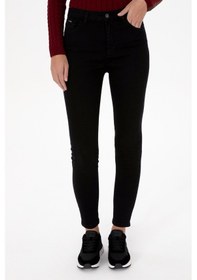 Resim U.S. Polo Assn. Kadın Siyah Skinny High Waist Fit Jean Pantolon 50307812-DN0027 