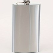 Resim Parlak Paslanmaz Çelik Şişe: Baba Günü, Noel, Münih Bira Festivali, Şükran Günü ve Halloween için Mükemmel - 17,7cm/7,04in Yüksek, 9,3cm/3,66in Çap, 336ml/12oz Kapasite 